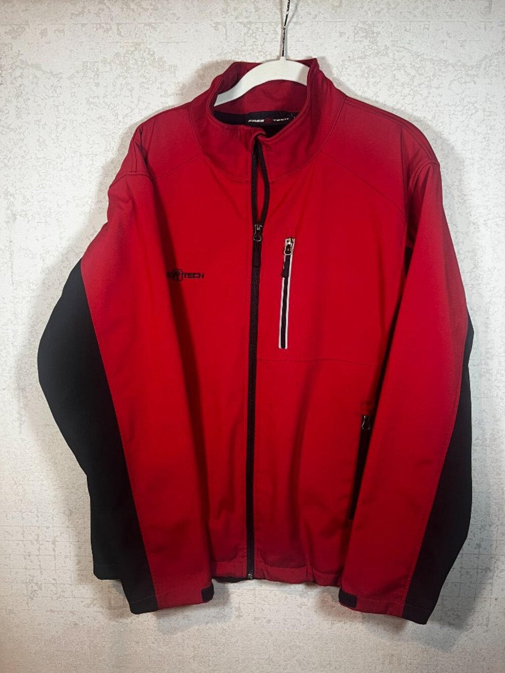 Free F Tech Jacket Mens Medium 38-40 Softshell Fleece Lined Full Zip